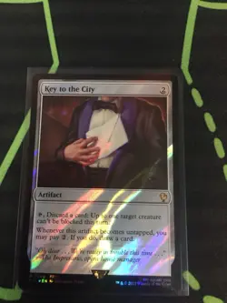 MTG Magic The Gathering Key To The City FIC Surge Foil Artifact Final Fantasy - Image 1