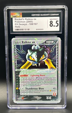 Rockets Raikou Ex Holo Pokemon Ex Deoxys 2005 CGC 8.5 NM/Mint+ Secret Rare - Image 3