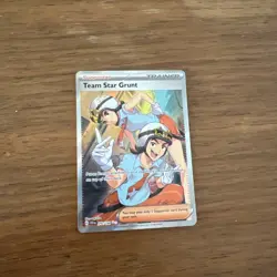 Pokemon Card Team Star Grunt 242/198 Scarlet & Violet Full Art Ultra Rare NM - Image 1