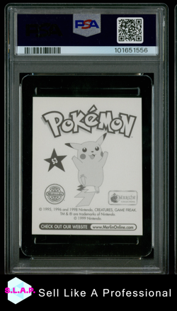 CHARMELEON MERLIN POKEMON 1999 S3 POP 2 REAL *CRACKED ICE* PSA 8 - Image 2