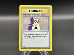 Impostor Professor Oak - Shadowless - 73/102 Base Set - Pokemon TCG - 1999 - Image 1