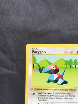 Pokemon Cards: Base Set 1st Edition Uncommon: Porygon 39/102 - Image 2