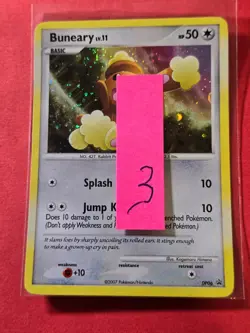 2007-09 Pokemon Diamond and Pearl Black Star Promos #DP06 Buneary, Holo, cd3 - Image 3