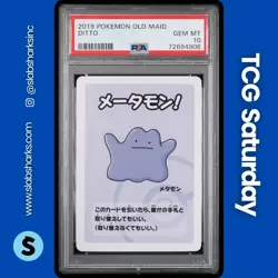 2019 POKEMON OLD MAID DITTO PSA 10 - Image 1