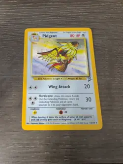 1999 Pokemon Jungle Unlimited 8/64 Pidgeot Holographic Rare Pokemon Vintage Wotc - Image 1