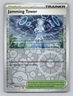 Reverse Holo Jamming Tower 153/167 Uncommon Twilight Masquerade Pokemon - Image 1