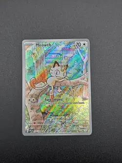 Pokemon Meowth 106/094 – Phantasmal Flames – English IR (Illustration Rare) - Image 2