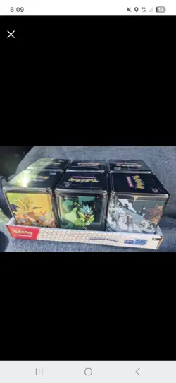2025 Pokemon TCG Stack Em High Stacking Tins With 3 Booster Packs ea- Lot of 1 - Image 1