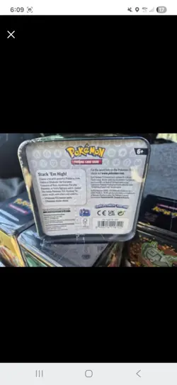 2025 Pokemon TCG Stack Em High Stacking Tins With 3 Booster Packs ea- Lot of 1 - Image 3