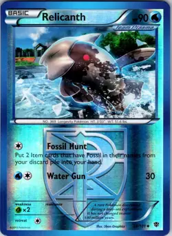 Relicanth (Team Plasma) 24/101 Plasma Blast Pokemon NM Reverse Holo - Image 1