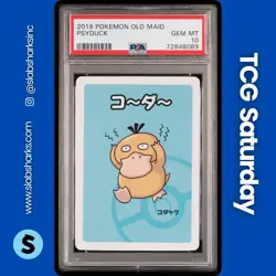 2019 POKEMON OLD MAID PSYDUCK PSA 10 - Image 1