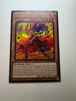 Yugioh - Fighting Flame Swordsman - Collector's Rare - 1st - MZMI-EN001 - NM - Image 1