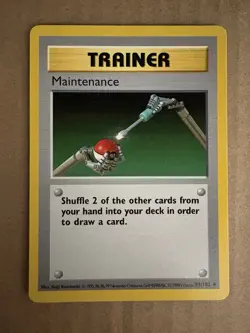 Pokemon - Base Set Shadowless - Maintenance 83/102 - Uncommon LP/NM - Image 1