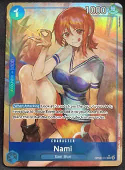 One Piece Nami OP09-050 Parallel Emperors in the New World English NM - Image 1