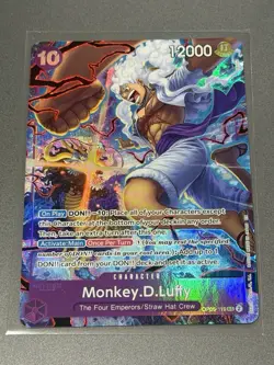 MONKEY.D.LUFFY OP05-119 2nd Anniversary Set Promo SEC One Piece CCG Near Mint - Image 1