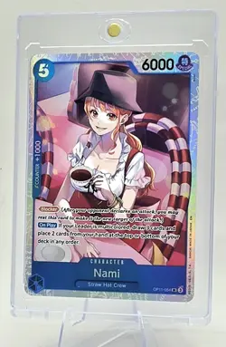 Nami OP11-054 One Piece CCG a Fist of Divine Speed Super Rare Holo Card - Image 3