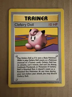 Pokemon - Base Set Shadowless - Clefairy Doll 70/102 - Rare LP - Image 1