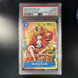 One Piece Monkey.D.Luffy 2nd Anniversary Promo stamped PSA 10 !!!! - Image 1