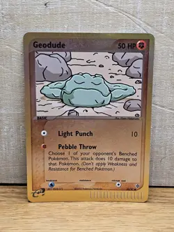 Geodude 55/97 EX Dragon Reverse Holo Pokemon Card TCG - Image 1