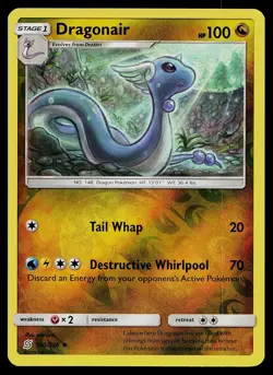 Pokemon Card Unified Minds Dragonair 150/236 Uncommon Reverse Holo - Image 1