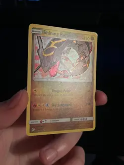 Shining Rayquaza 56/73 Shiny Holo Rare Pokemon Card Shining Legends TCG - Image 1