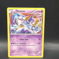 Pokemon Mewtwo TCG Holo Ultra Rare Card 53/113 Legendary Treasures - Image 1