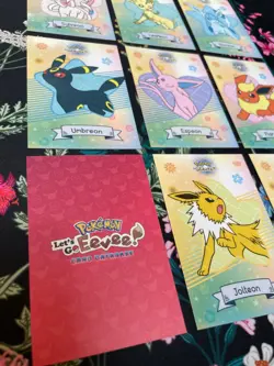 Pokemon Let's Go Eevee Database Peru Set Heart Eeveelutions Set Hearts Holo - Image 2