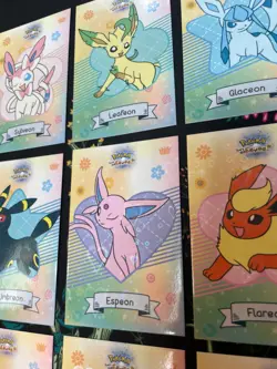Pokemon Let's Go Eevee Database Peru Set Heart Eeveelutions Set Hearts Holo - Image 3
