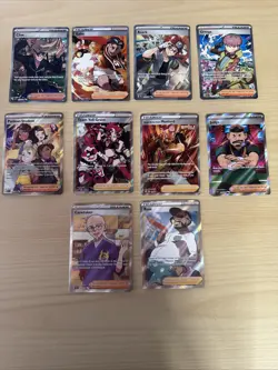 SMALL lot of 10 Trainer Pokemon Cards - Image 1