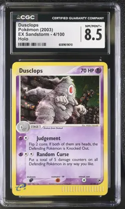 CGC 8.5 Dusclops 2003 EX Sandstorm 4/100 Holo Pokemon Card - Image 1