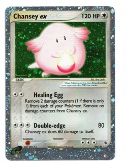 Pokemon Card: Chansey EX 96/109 EX Ruby & Sapphire Set Ultra Rare! GD - Image 1