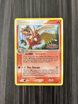 Blaziken Reverse Holo 5/108 Power Keepers Stage 2 100 HP Pokemon Card Holo Rare - Image 1