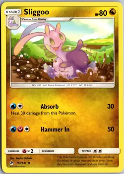 Sliggoo Uncommon SM - Forbidden Light 93/131 LP Pokemon Card - Image 1