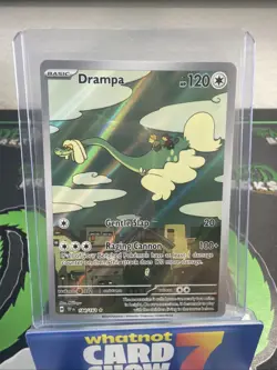 Pokemon TCG Drampa Holo Card 184/162 SV05: Temporal Forces TEF Illustration - Image 1