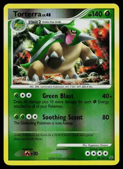 Pokemon Card - Torterra Platinum 39/127 Rare Reverse Holo - Image 1