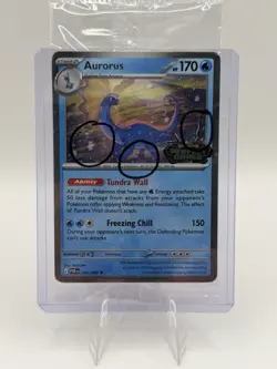 Pokemon Aurorus Holo Perfect Order Promo Stamped Card 024/088 SEALED W/ 3 SWIRLS - Image 1