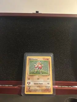 Hitmonchan 7/102 Unlimited Holo Rare Pokemon TCG Base Set Card - Image 1