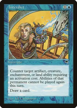 4x Interdict - LP - Tempest Block - mtg - SPARROW MAGIC - Image 1