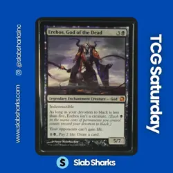2013 MAGIC: THE GATHERING THEROS #85/249 EREBOS, GOD OF DEAD - Image 1