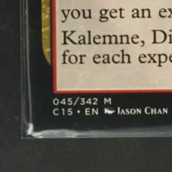 2015 MAGIC: THE GATHERING COMMANDER #045/342 KALEMNE, DISCIPLE OF IROAS - Image 4