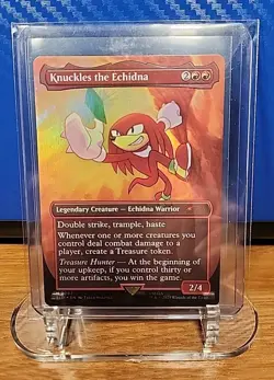 Knuckles the Echidna Foil x1 # - Sonic The Hedgehog - Secret Lair Drop SLD - Image 1
