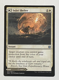MTG ZNR Zendikar Rising Sejiri Shelter / Sejiri Glacier - Uncommon - Image 1