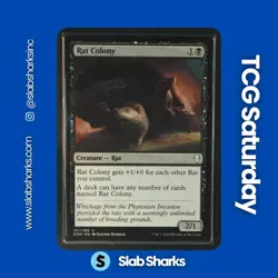 2018 MAGIC: THE GATHERING DOMINARIA #101/269 RAT COLONY - Image 1