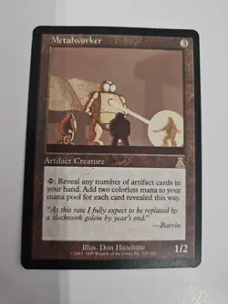 MTG Metalworker Artifact Creature Rare Urza's Destiny 1999 Don Hazeltine #4 - Image 1