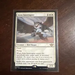 Magic: The Gathering Aven Interrupter Creature Rare Outlaws White 004 2/2 - Image 1