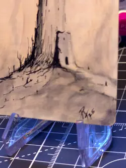 Reliquary Tower - Magic The Gathering -*Altered Hand Painted * The Castle 002 - Image 4