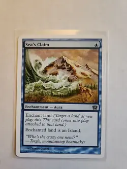 Sea's Claim - Ninth Edition - LP - MTG Magic - Common - Blue Enchantment - Image 1