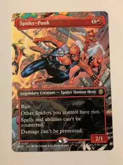 Spider-Punk (0207) (Borderless) Marvel's Spider-Man Regular Magic The Gathering - Image 1