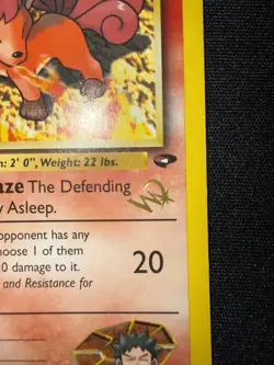 Brock's Vulpix 37/132 Uncommon Gym Challenge Pokemon Wizards STAMPED LP - Image 2