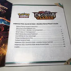 Pokemon TCG Obsidian Flames Player’s Guide Booklet Scarlet and Violet - Image 4